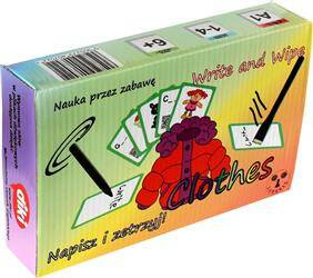 Karty. Clothes Napisz i zetrzyj