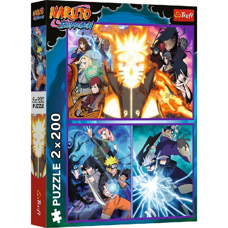 Puzzle 2x 200 Ninja z Wioski Ukrytego Liścia