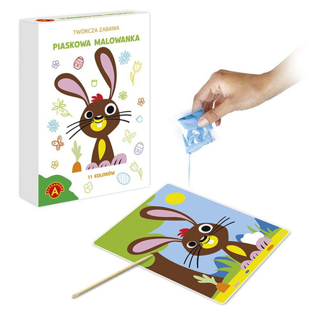 Malowanki piaskowe - Wielkanocny zajączek