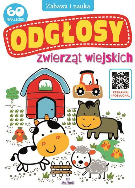 Kolorowanka z kodem QR.Odgłosy zwierząt wiejskich