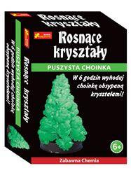 Rosnące kryształy. Puszysta choinka zielona