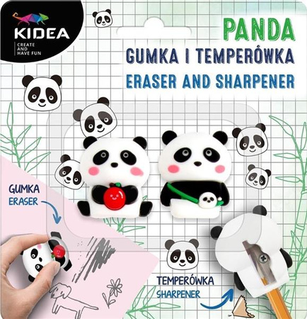Panda gumka i temperówka Kidea