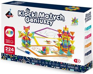 Klocki małych geniuszy śnieżynki 224 elementów