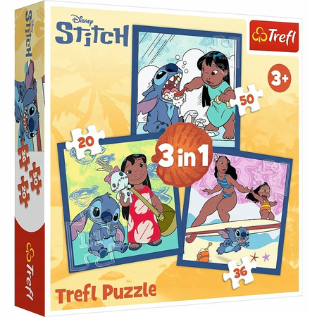 Puzzle 3w1Czas ze Stitchem/ disney Lilo & Stitch