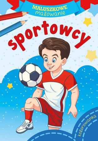 Sportowcy Maluszkowe malowanie. Kolorowanka