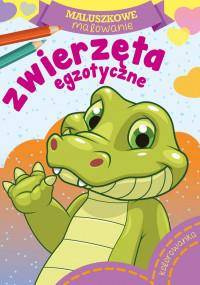 Maluszkowe malowanie. Zwierzęta egzotyczne. Kolorowanka