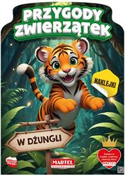 Kolorowanka z naklejkami Przygody zwierzątek w dżungli