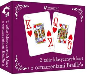 Karty klasyczne ze znakami Braille'a