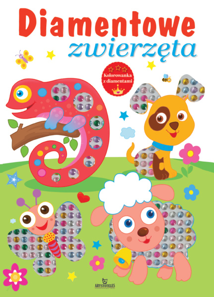 Kolorowanka z diamentami. Diamentowe zwierzęta
