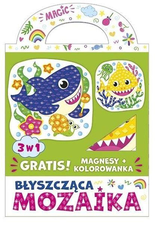 Błyszcząca mozaika 3w1 - Kolorowe rekiny
