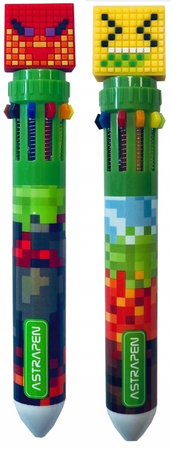 Długopis automatyczny wielokolorowy 10 w 1 ASTRAPEN PIXEL ONE 0,7mm
