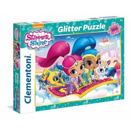 PUZZLE Shimmer and Shine104 elementy brokat 