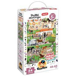 Stadnina koni 5+ Puzzle obserwacyjne 84 elem.