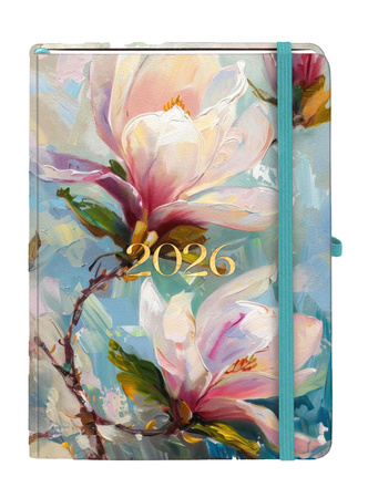 Kalendarz książkowy B6 2026 Botanical tygodniowy Flora