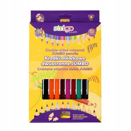 Kredki ołówkowe trójkątne Jumbo 12szt