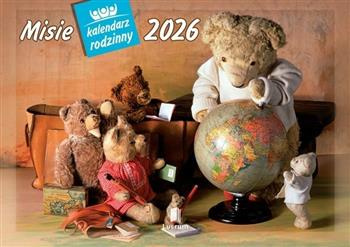 Kalendarz ścienny rodzinny 2026 Misie WL11