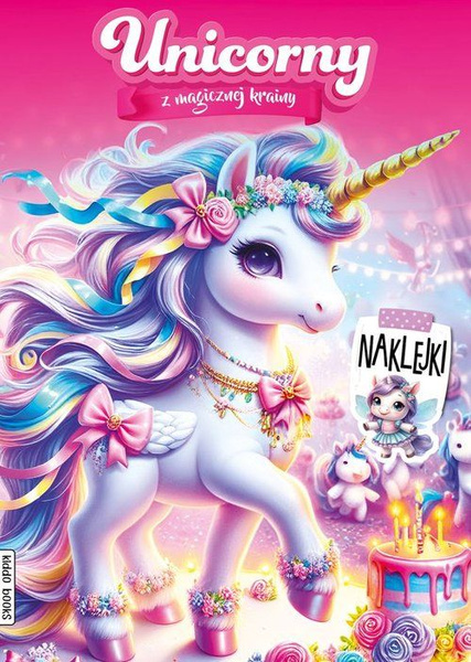 Unicorny z magicznej krainy + naklejki