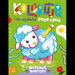  Koloruję i nie wychodzę poza linię - z owieczką. Wypukłe kontury