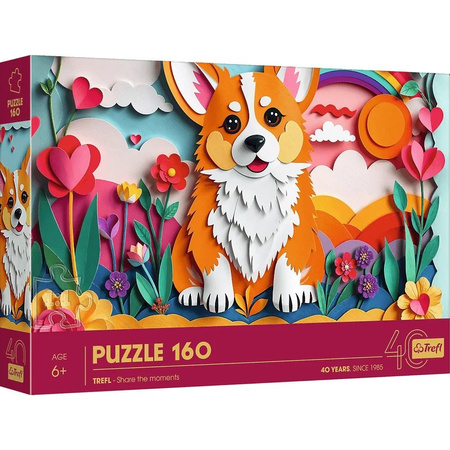 Puzzle 160 - 40lecie Trefl Piesek z efektem 3D