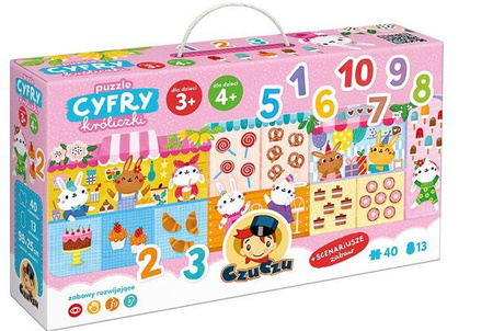 CzuCzu Puzzle Cyfry Króliczki