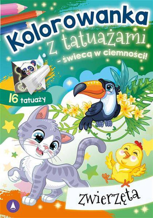 Kolorowanka z tatuażami. Zwierzęta