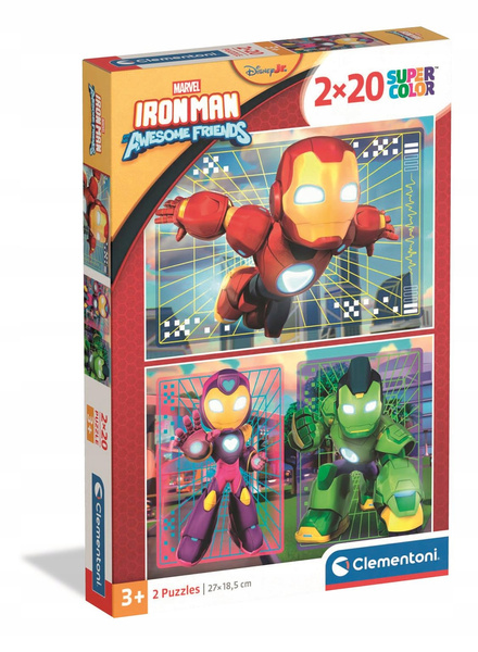 Puzzle 2x20 elem Ironman 24828