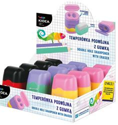 Temperówka podwójna z gumką Kidea 1 sztuka