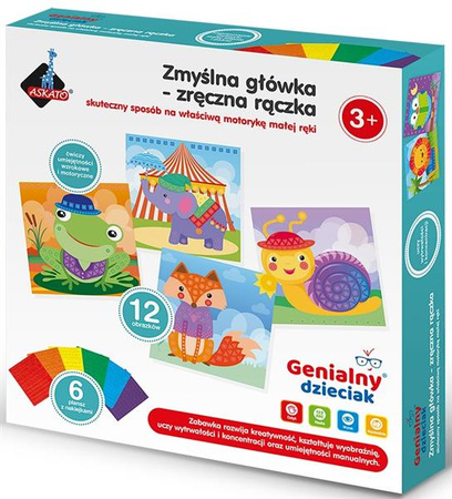 Genialny dzieciak piankowa wyklejanka zwierzątka