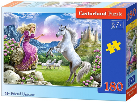 Puzzle 180 My Friend Unicorn / Mój przyjaciel Jednorożec