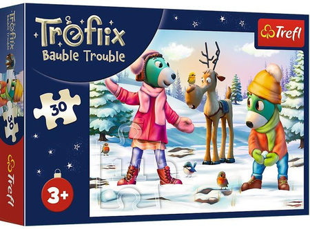 Puzzle Trefliki Ratują Święta 30 el. Świąteczny czas Trefilków