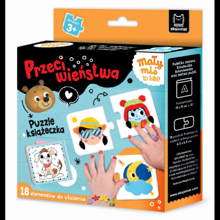 Przeciwieństwa. Mały miś to lubi!