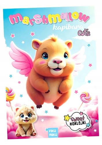 Kapibara. Marshmallow kolorowanka