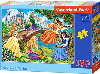 Puzzle 180 Princesses in Garden / Księżniczki w ogrodzie