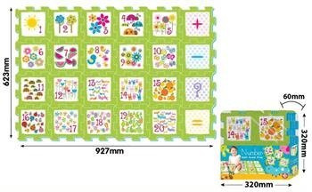 Mata z puzzli - Kwiatowe numery 24 elementów