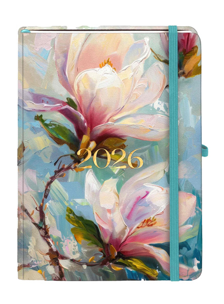 Kalendarz książkowy B6 2026 Botanical tygodniowy Flora