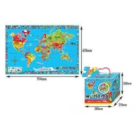 Mata z puzzli - Świat 24 elementów RUSSELL