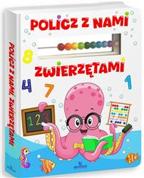 Policz z nami, zwierzętami.Ksiązka z liczydłem