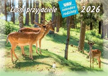 Kalendarz ścienny rodzinny 2026 Leśni przyjaciele WL07