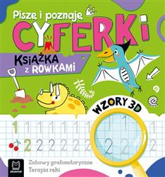  Piszę i poznaję. Cyferki. Książka z rowkami. Wzory 3D. 