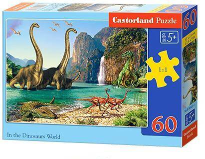 Puzzle 60 In the Dinosaurs World / W świecie dinozaurów