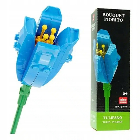 NICE KWIATY Z KLOCKOW 58 el. tulipan