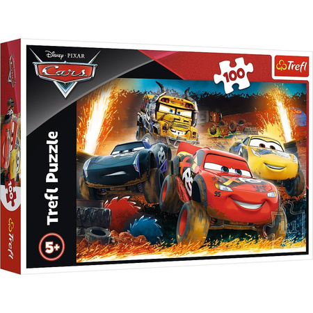 Puzzle 100 Ekstremalny wyścig. Cars 3 TREFL
