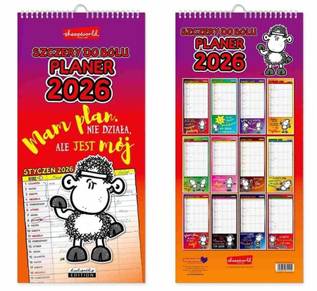 Kalendarz Planer SHEEPWORLD SZCZERY 2026
