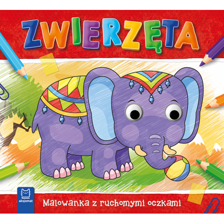 Zwierzęta. Malowanka z ruchomymi oczkami