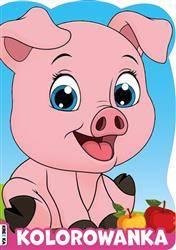 Kolorowanka wykrojnik Świnka