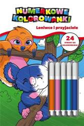  Numerkowe kolorowanki. Leniwce i przyjaciele