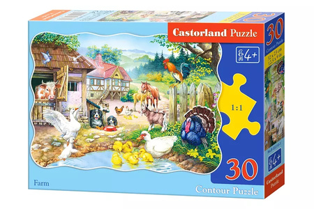 Puzzle 30 Farm / Zwierzęta na farmie