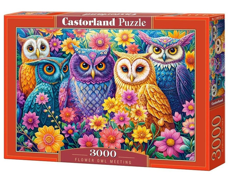 Puzzle 3000 Flower Owl Meeting / Spotkanie Kwiatowej Sowy