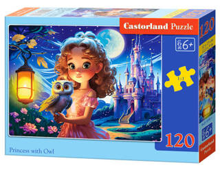 Puzzle 120 Princess with Owl / Księżniczka z sową