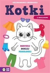 Kolorowanka-ubieranka. Kotki
